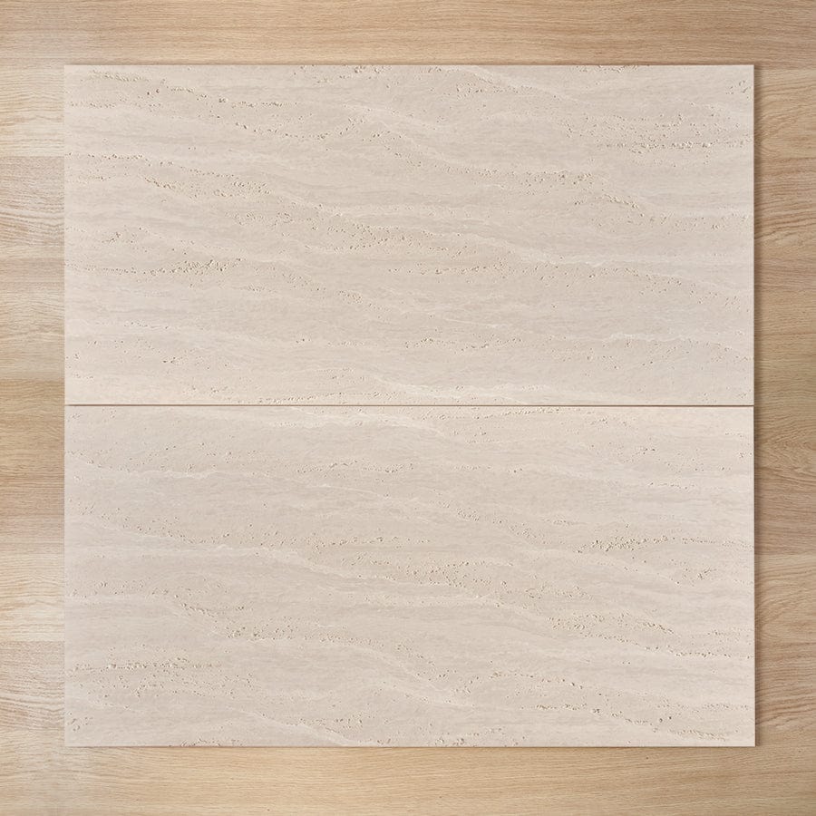 TileCloud TILE Kirribilli Travertine Look Beige Matte Tile