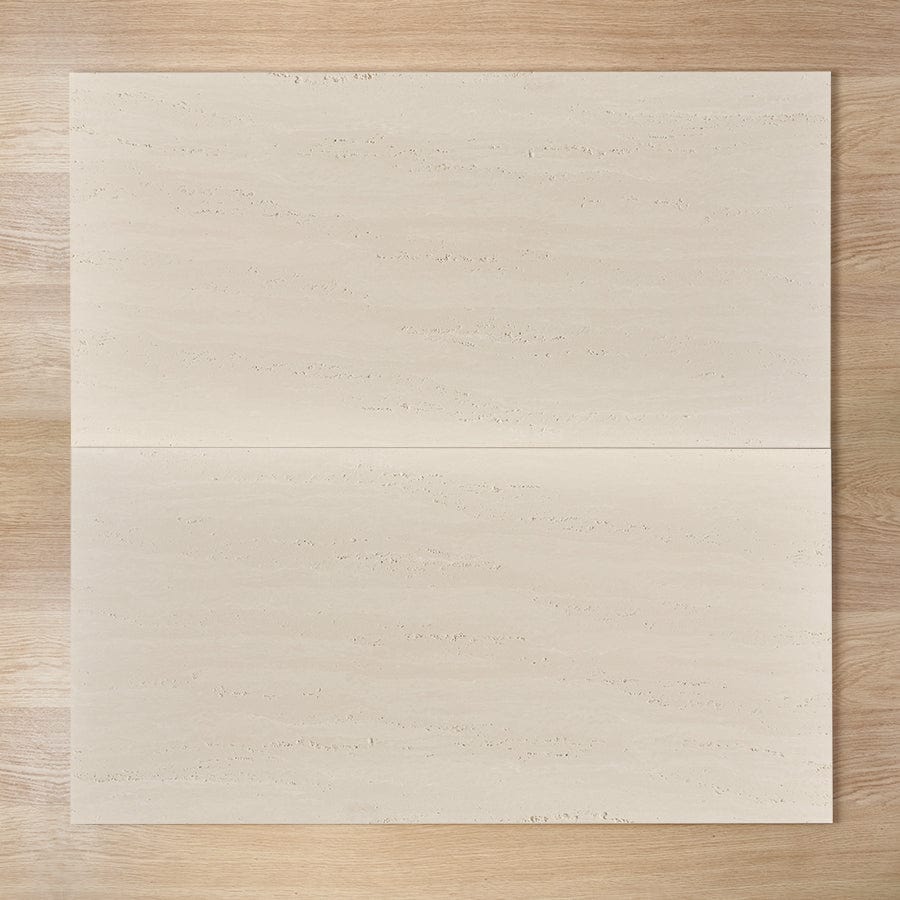 TileCloud TILE Kirribilli Travertine Look Ivory Matte Tile