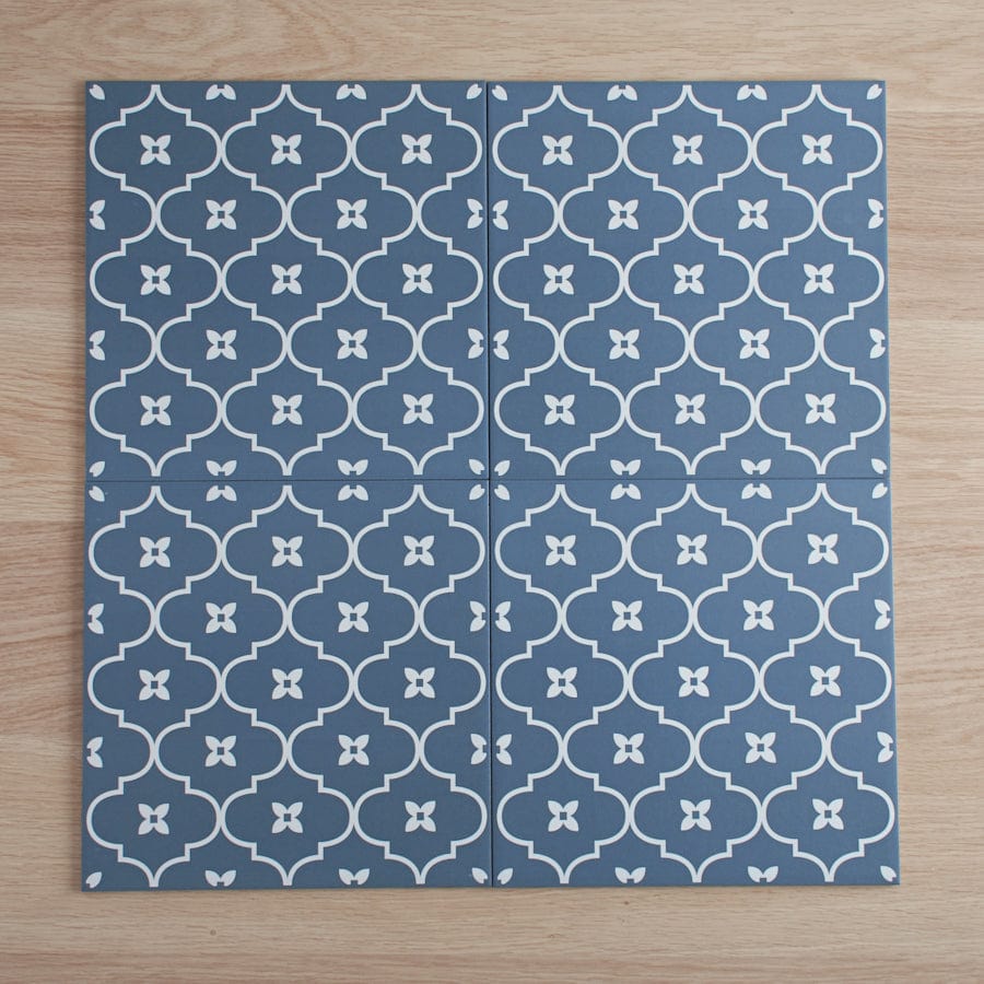 TileCloud TILE Mollymook Navy Encaustic Look Tile