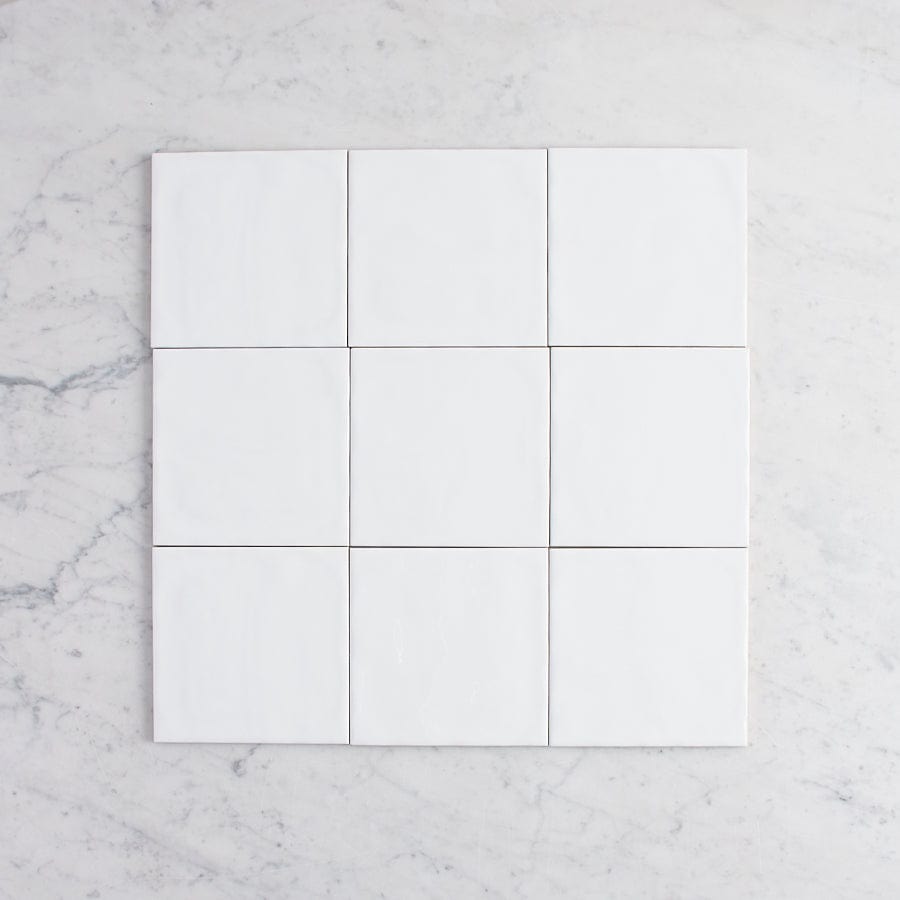 TileCloud TILE Newport Gloss Large Square White Tile