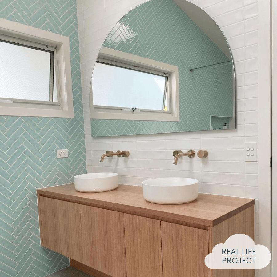 TileCloud TILE Newport Gloss Mini Subway Duck Egg Blue Tile