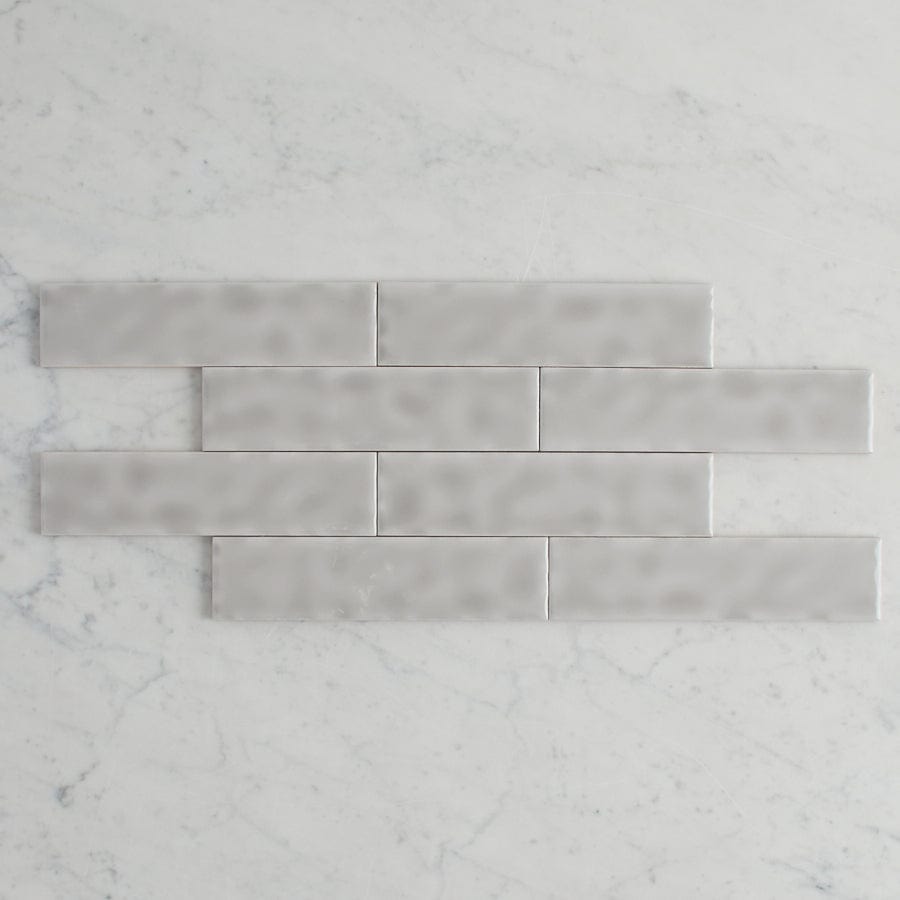 TileCloud TILE Newport Gloss Mini Subway Grey Tile