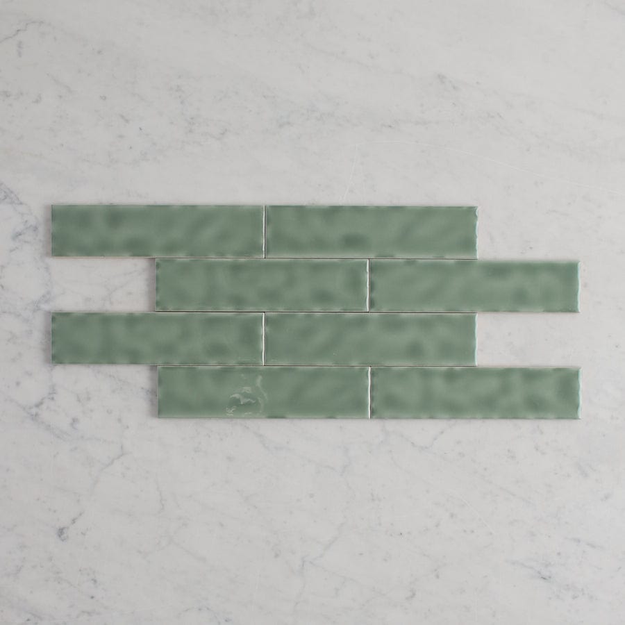 TileCloud TILE Newport Gloss Mini Subway Jade Green Tile