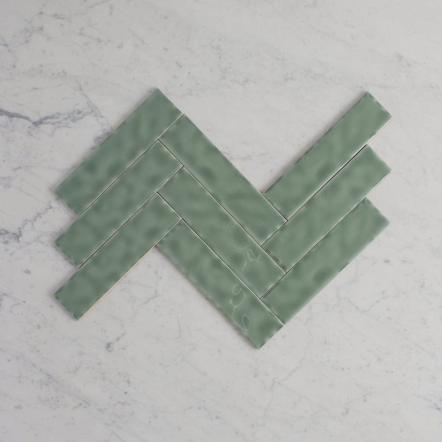 TileCloud TILE Newport Gloss Mini Subway Jade Green Tile