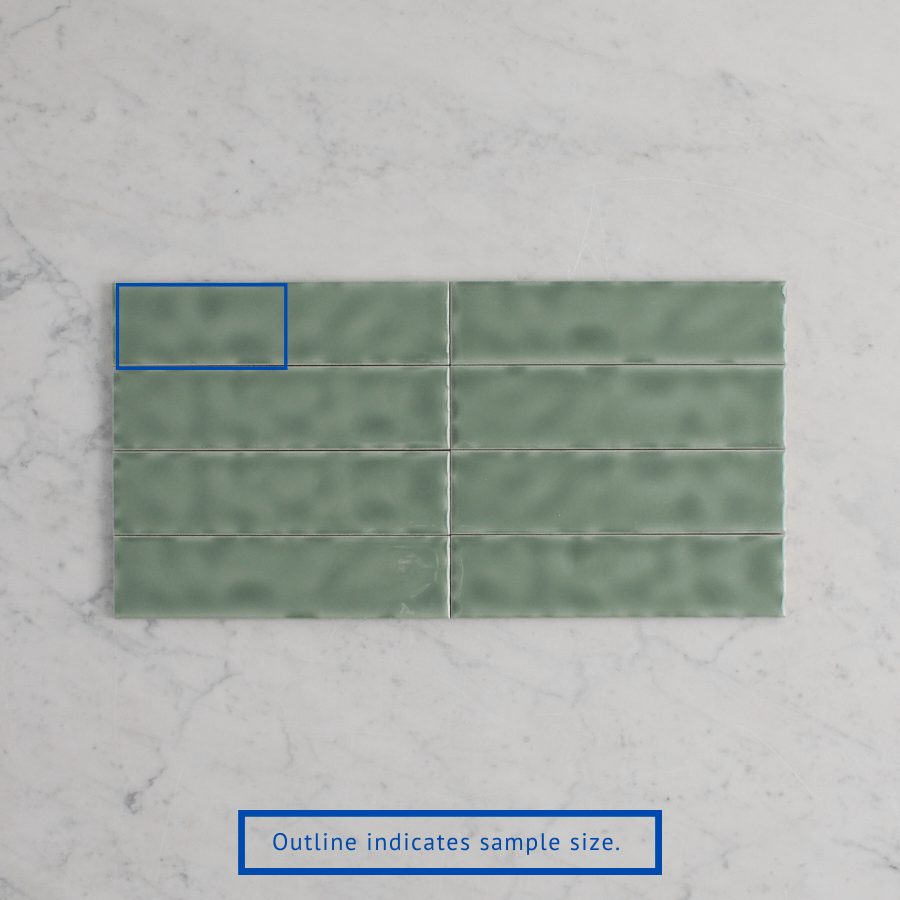 TileCloud TILE Newport Gloss Mini Subway Jade Green Tile