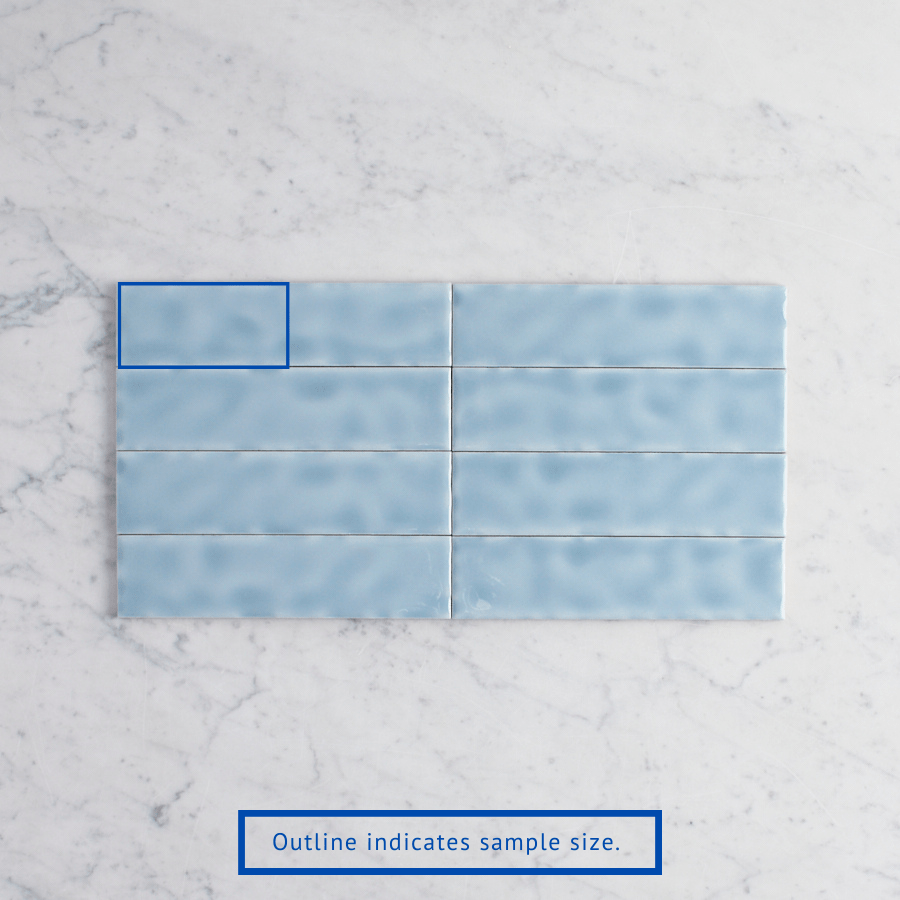 TileCloud TILE Newport Gloss Mini Subway Ocean Blue Tile