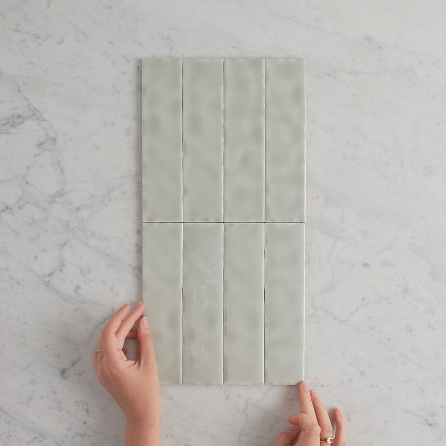 TileCloud TILE Newport Gloss Mini Subway Sage Green Tile