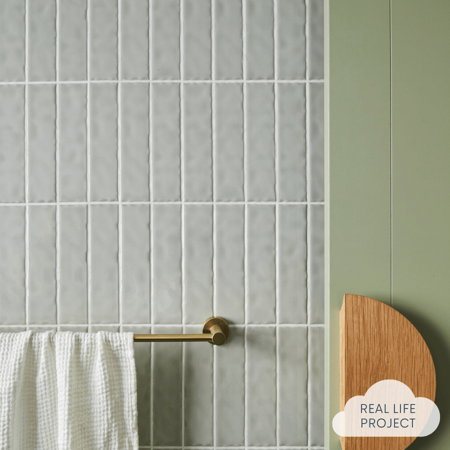 TileCloud TILE Newport Gloss Mini Subway Sage Green Tile