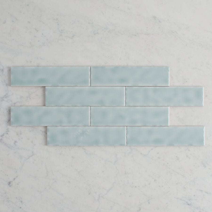 TileCloud TILE Newport Gloss Mini Subway Sky Blue Tile