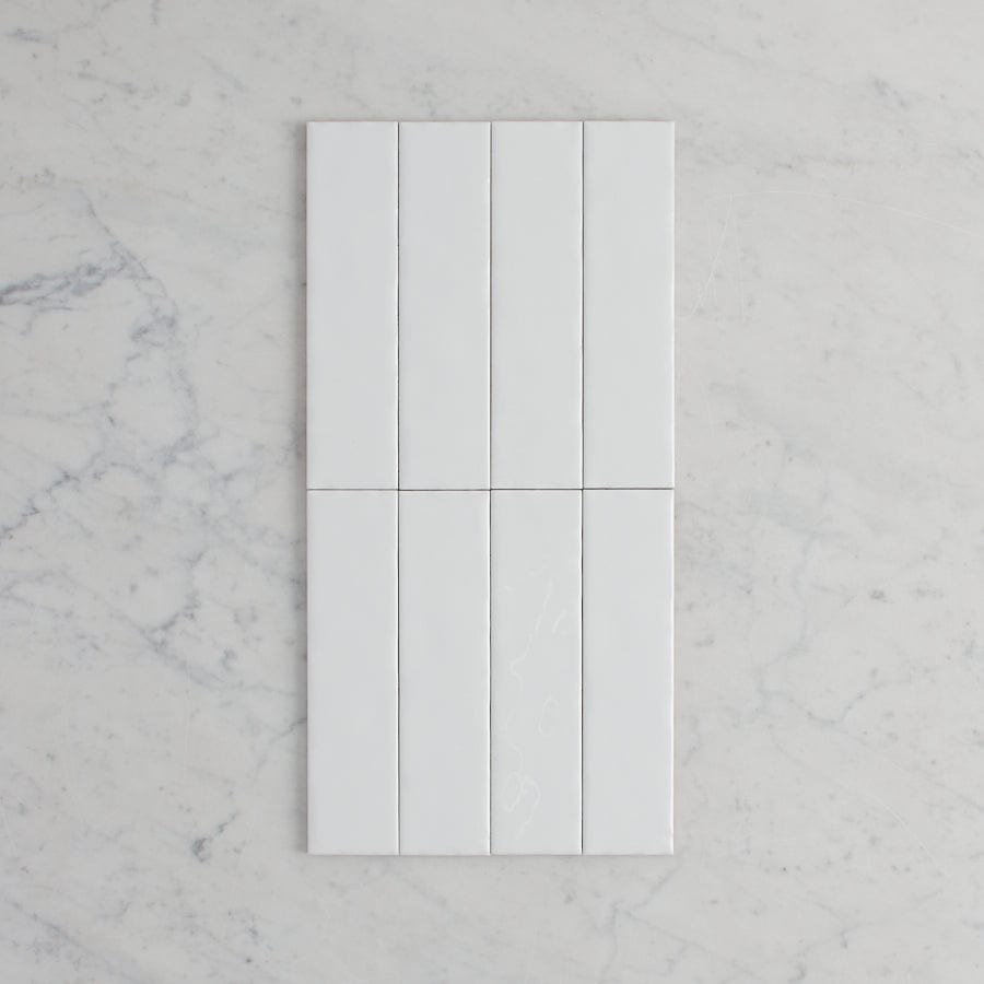 TileCloud TILE Newport Gloss Mini Subway White Tile