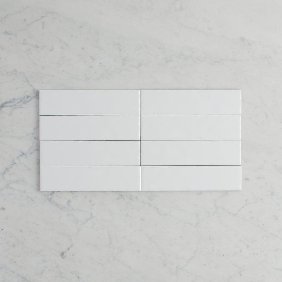 TileCloud TILE Newport Gloss Mini Subway White Tile