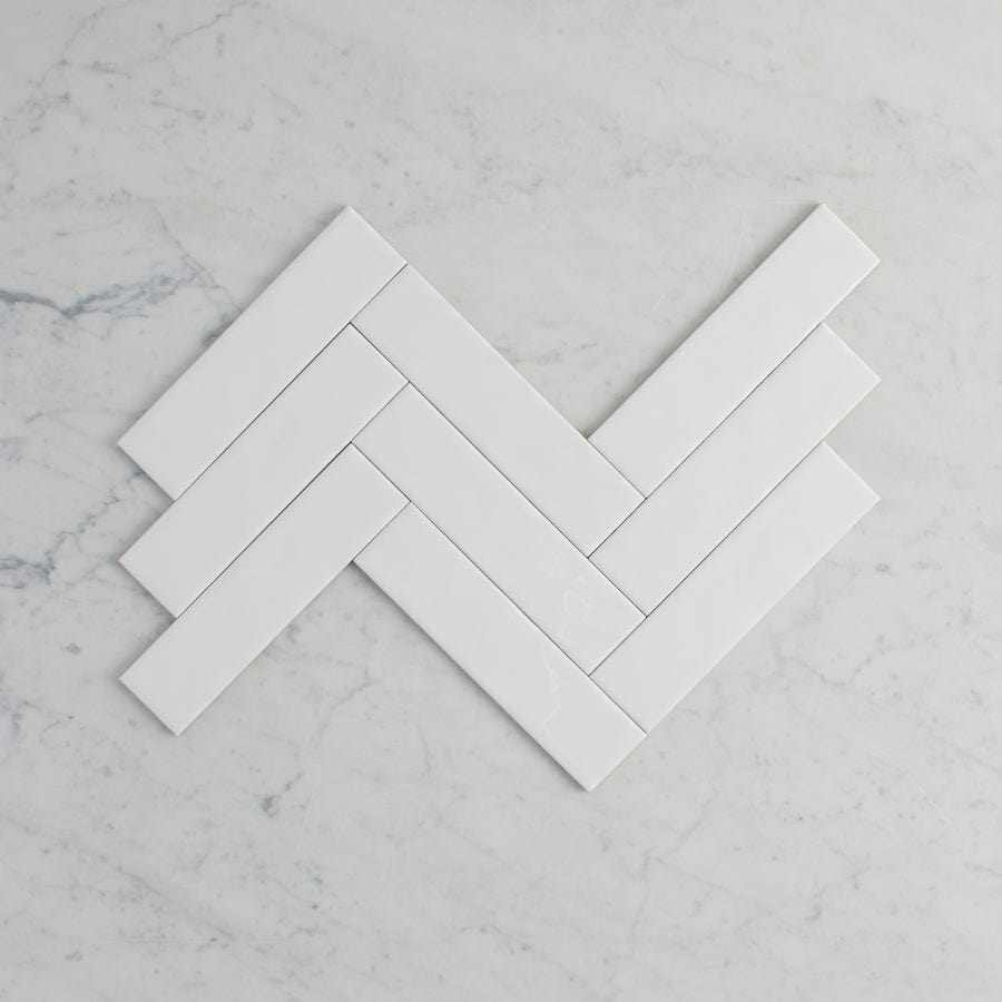 TileCloud TILE Newport Gloss Mini Subway White Tile