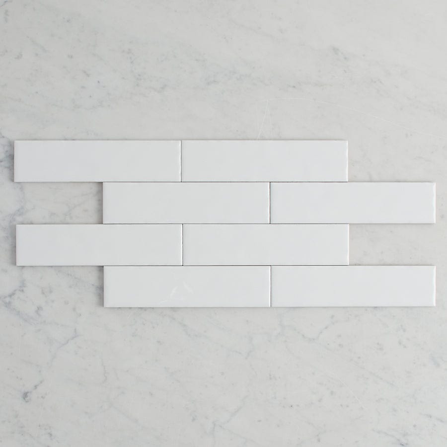 TileCloud TILE Newport Gloss Mini Subway White Tile