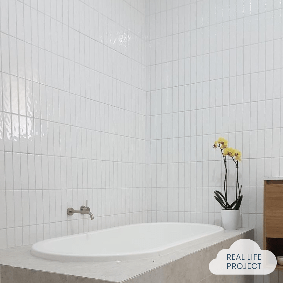 TileCloud TILE Newport Gloss Mini Subway White Tile