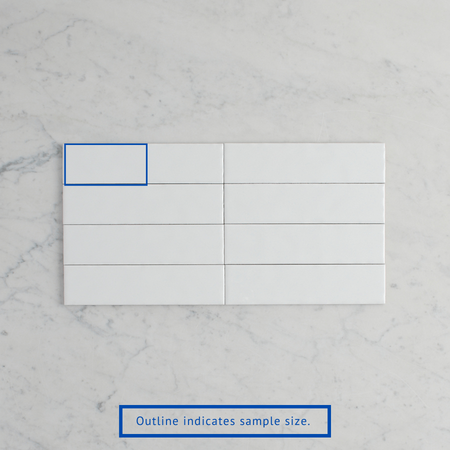 TileCloud TILE Newport Gloss Mini Subway White Tile