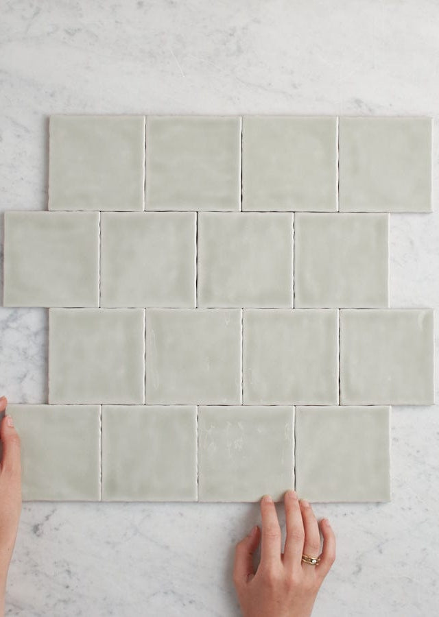 TileCloud TILE Newport Gloss Sage Green Small Square Tile