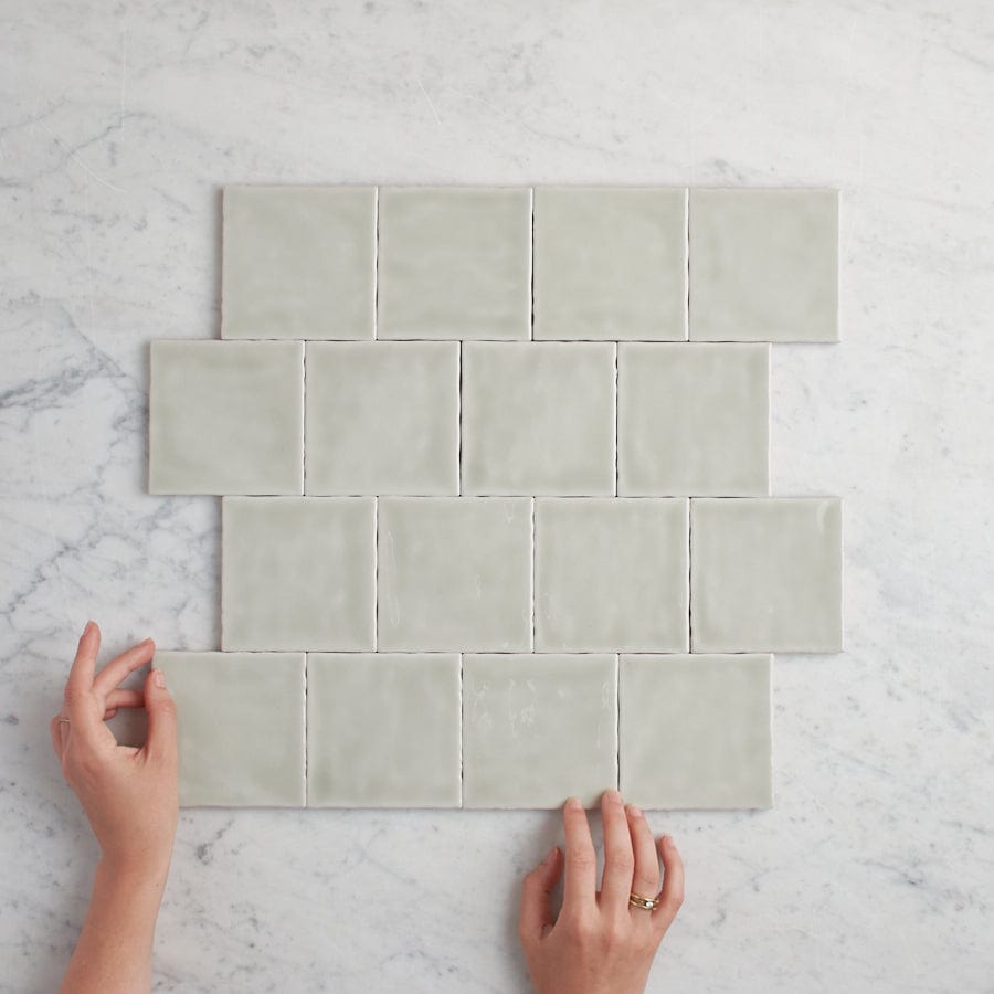 TileCloud TILE Newport Gloss Sage Green Small Square Tile