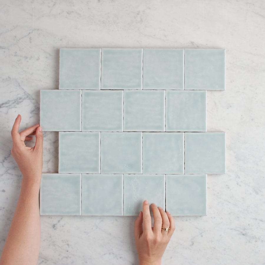 TileCloud TILE Newport Gloss Sky Blue Small Square Tile