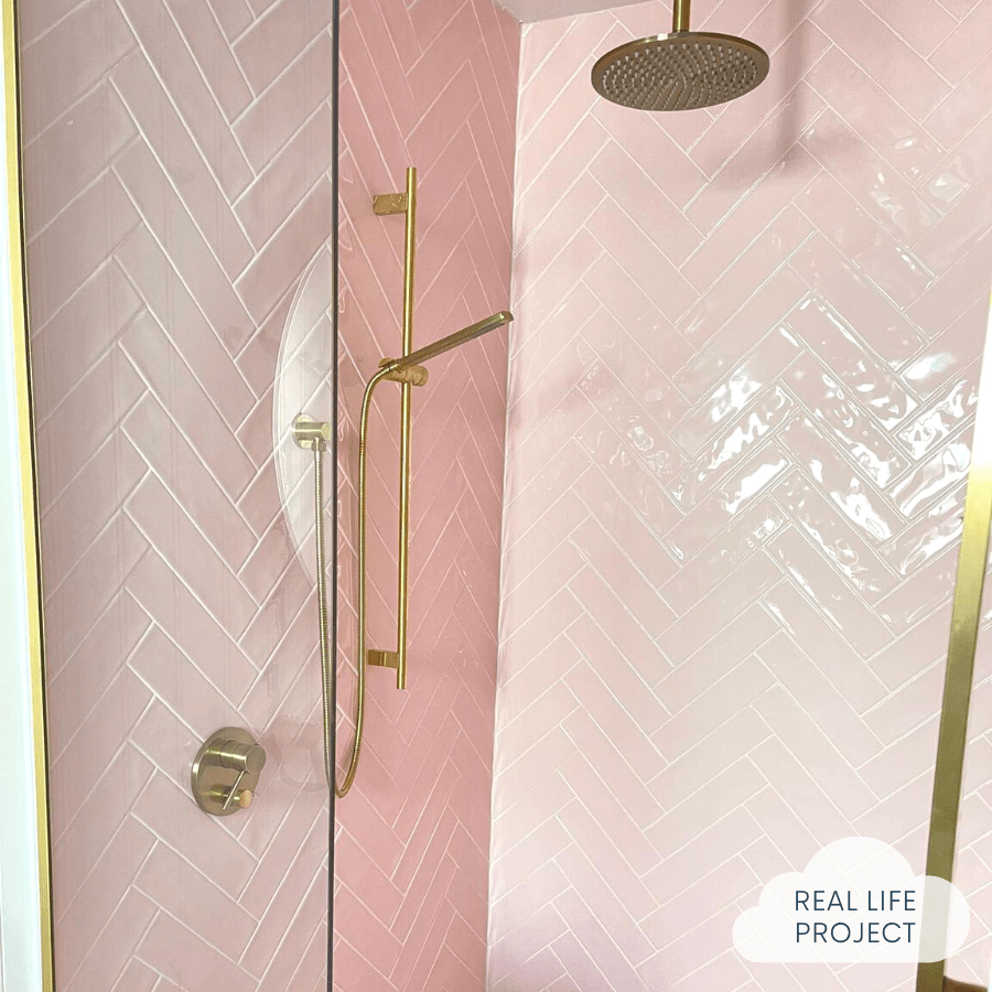 TileCloud TILE Newport Gloss Subway Baby Pink Tile