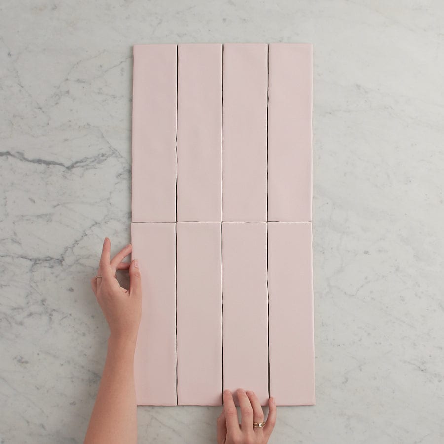 TileCloud TILE Newport Gloss Subway Baby Pink Tile