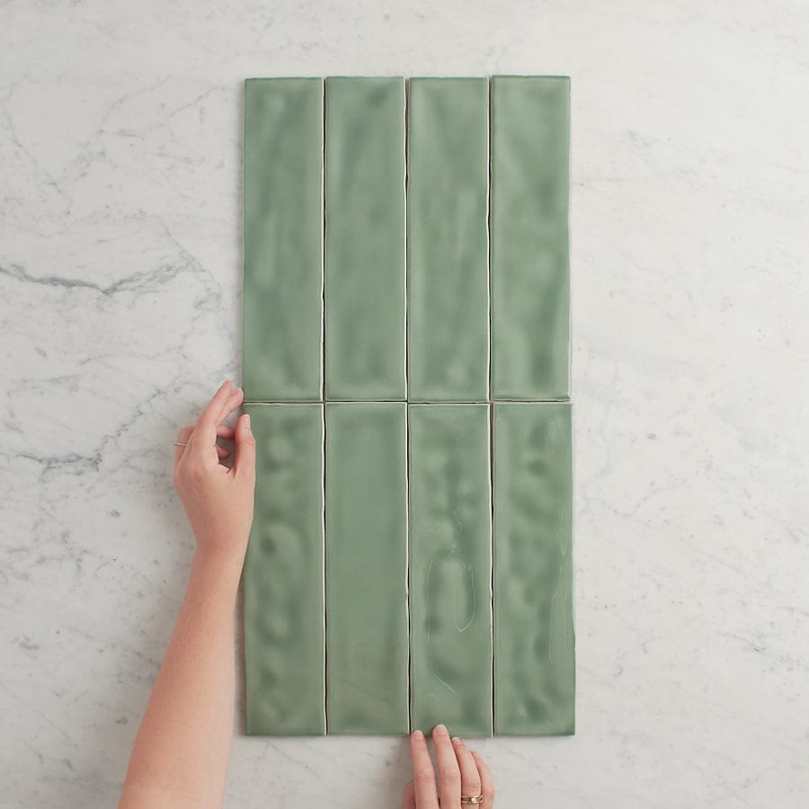 TileCloud TILE Newport Gloss Subway Jade Green Tile