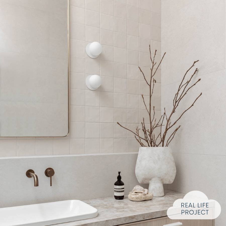 TileCloud TILE Newport Matte Bone Mixed Square Tile