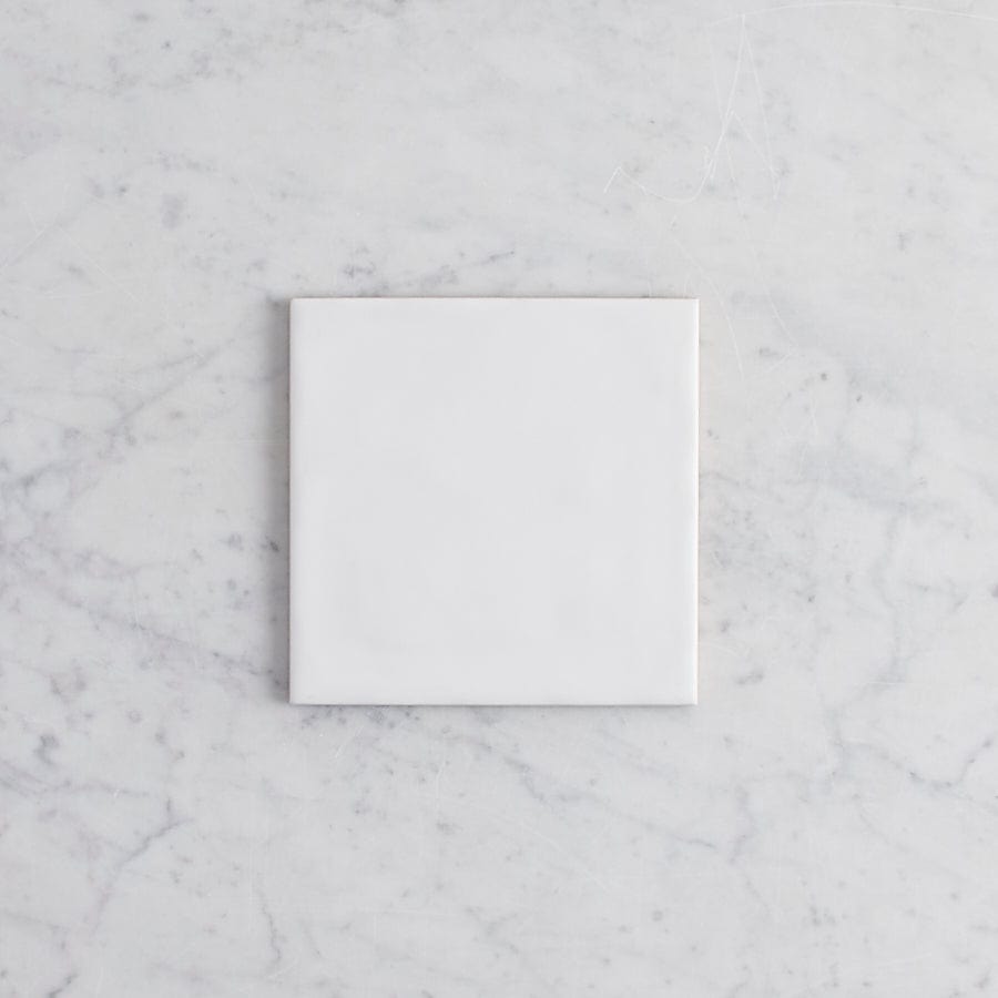 TileCloud TILE Newport Matte Large Square White Tile