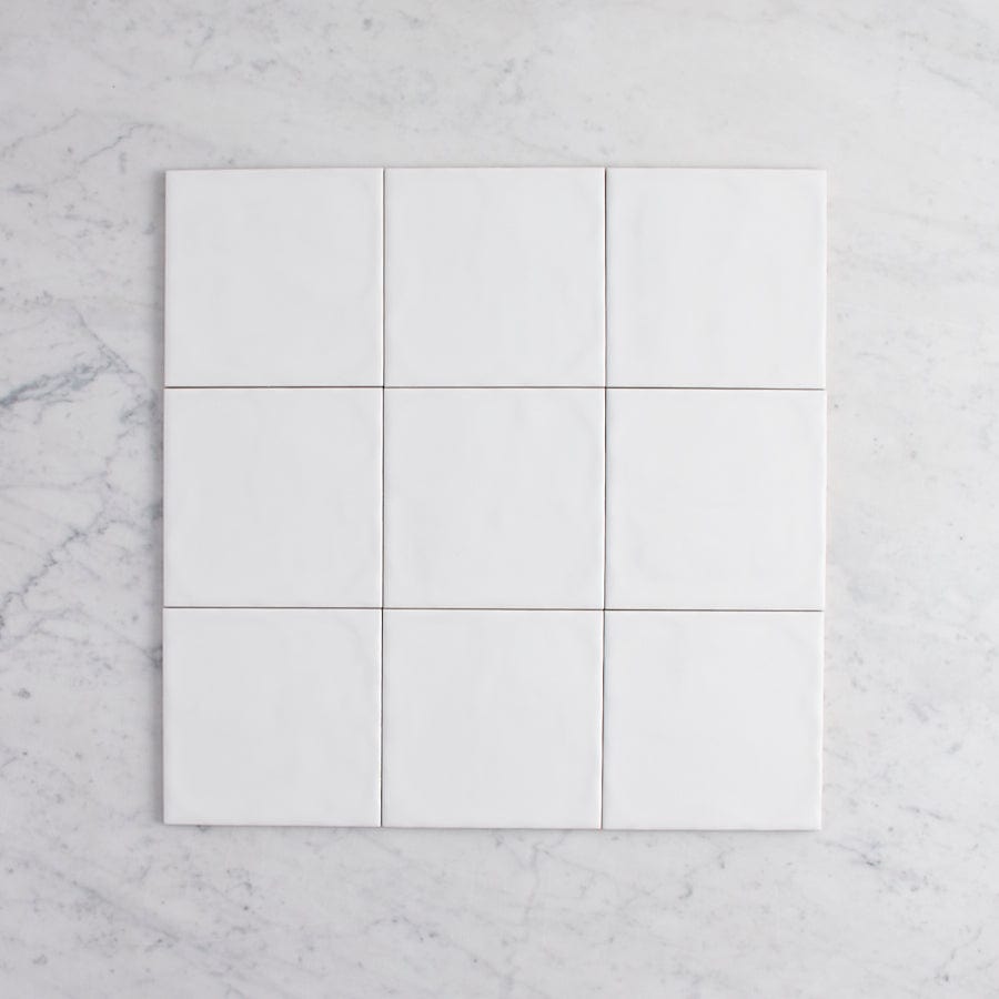 TileCloud TILE Newport Matte Large Square White Tile