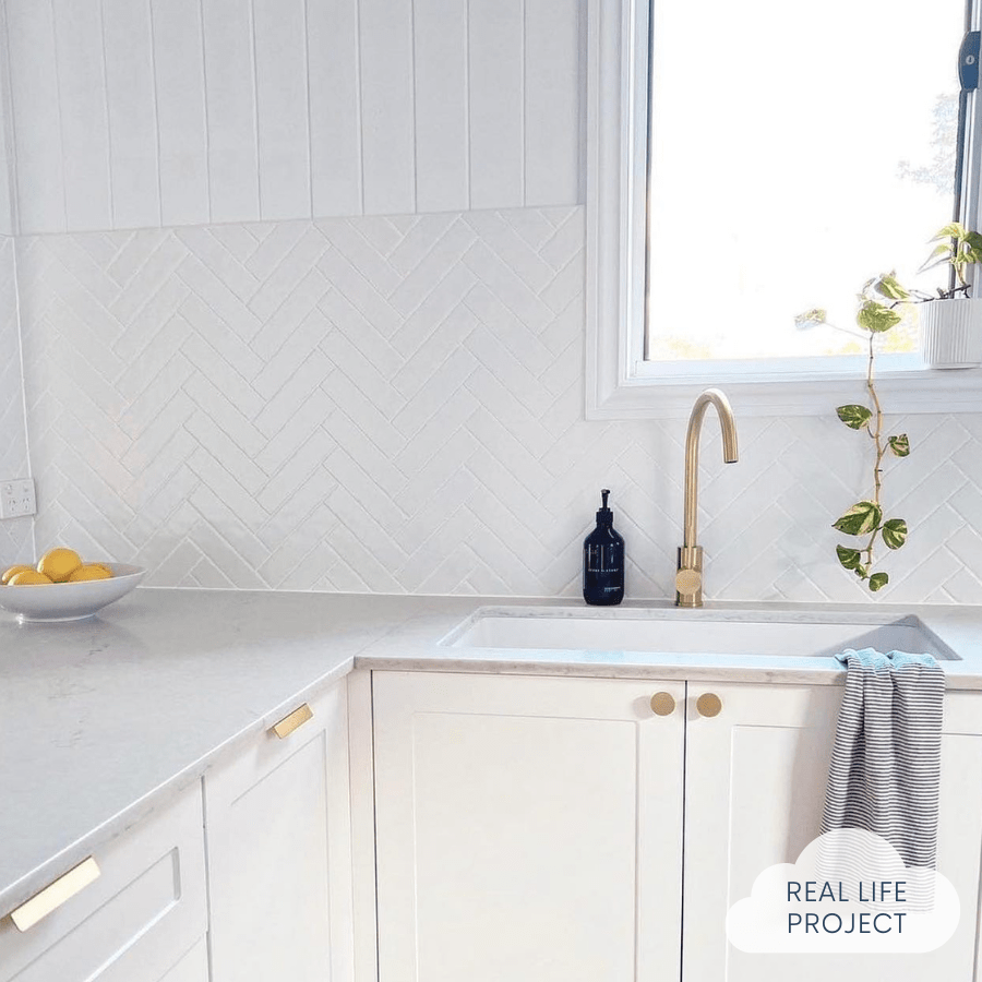 TileCloud TILE Newport Matte Mini Subway White Tile