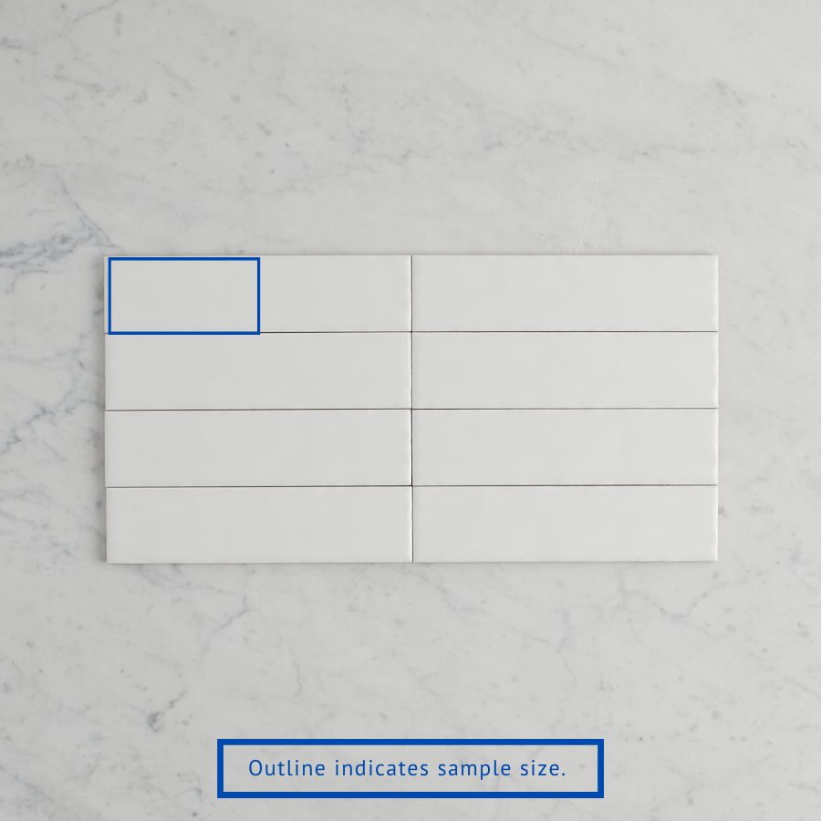 TileCloud TILE Newport Matte Mini Subway White Tile