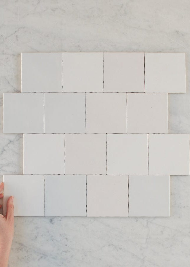 TileCloud TILE Newport Matte Mixed White Small Square Tile