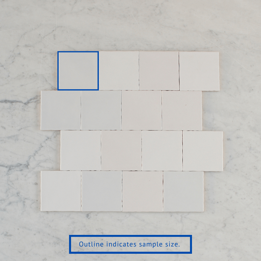 TileCloud TILE Newport Matte Mixed White Small Square Tile