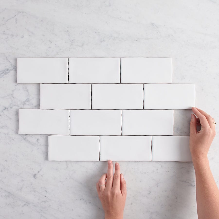 TileCloud TILE Newport Matte Small White Subway Tile