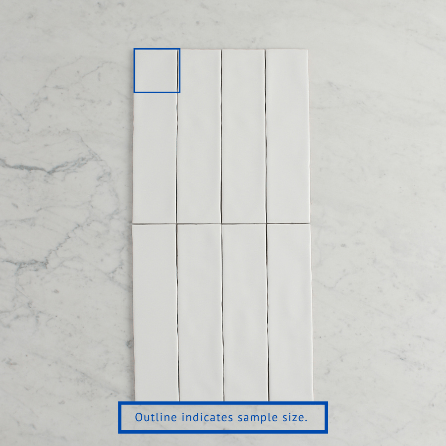 TileCloud TILE Newport Matte Subway White Tile