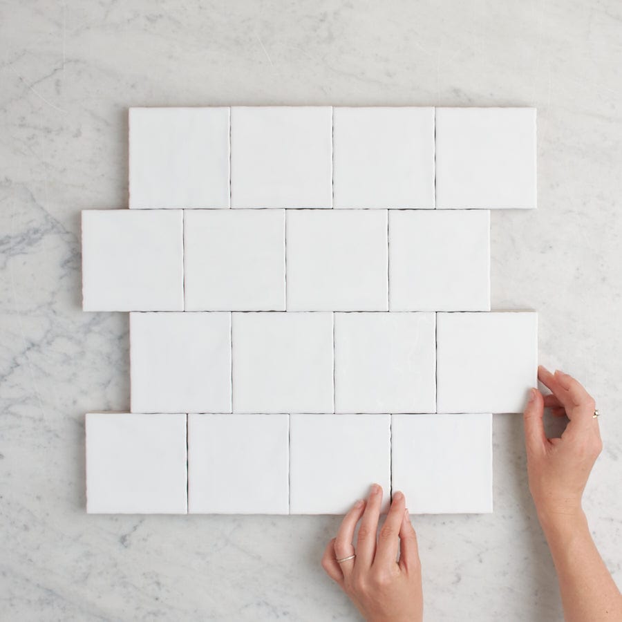 TileCloud TILE Newport Matte White Small Square Tile