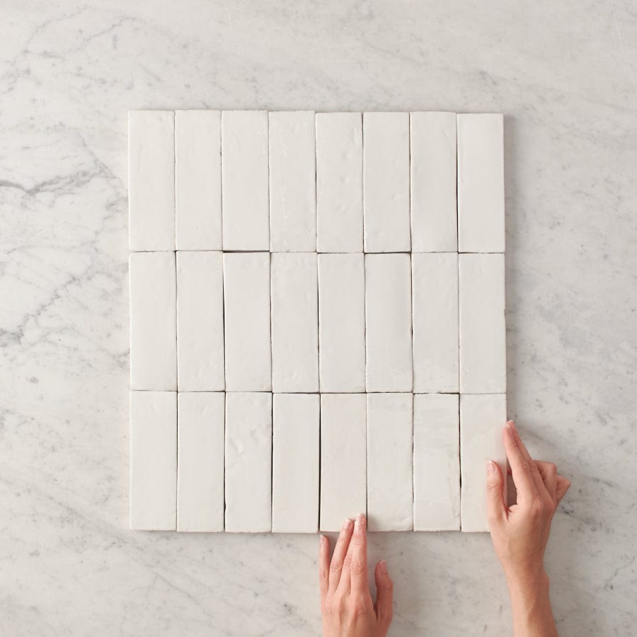 TileCloud TILE Noosa Gloss Zellige White Tile