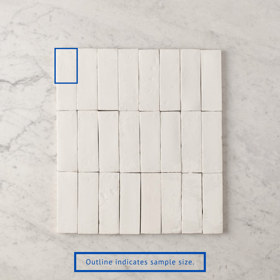 TileCloud TILE Noosa Gloss Zellige White Tile