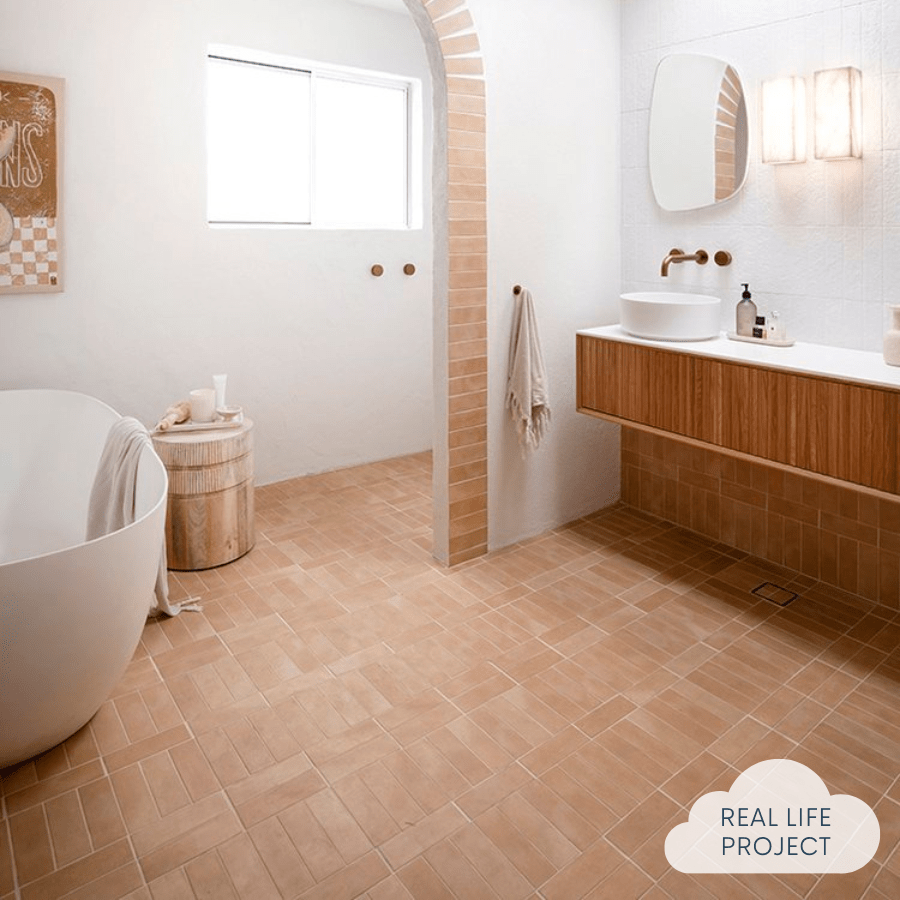 TileCloud TILE Northbridge Peach Terracotta Look Subway Tile