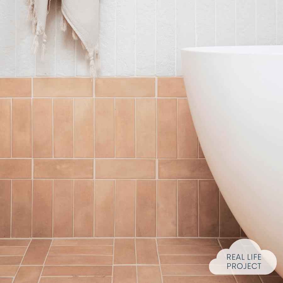 TileCloud TILE Northbridge Peach Terracotta Look Subway Tile