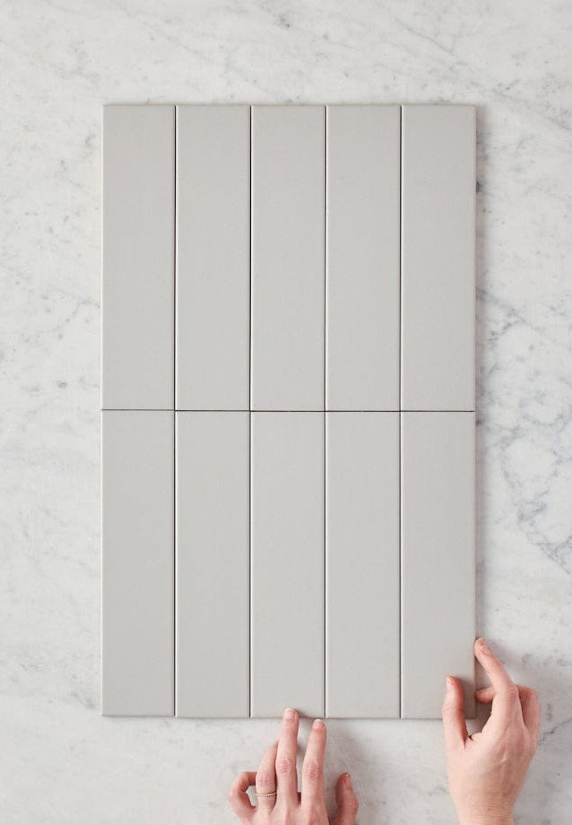 TileCloud TILE Riverton Matte Grey Subway Tile