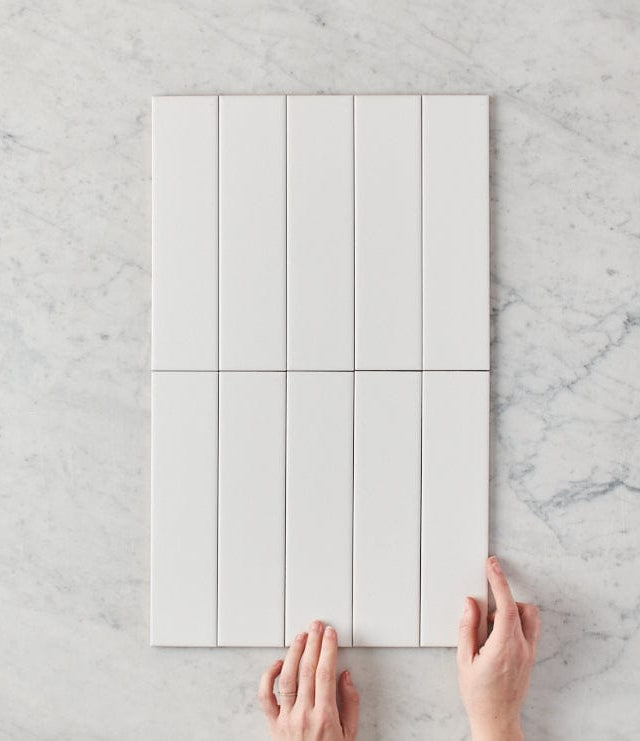 TileCloud TILE Riverton Matte White Subway Tile