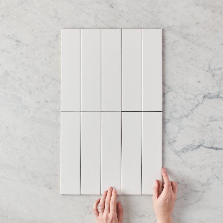 TileCloud TILE Riverton Matte White Subway Tile