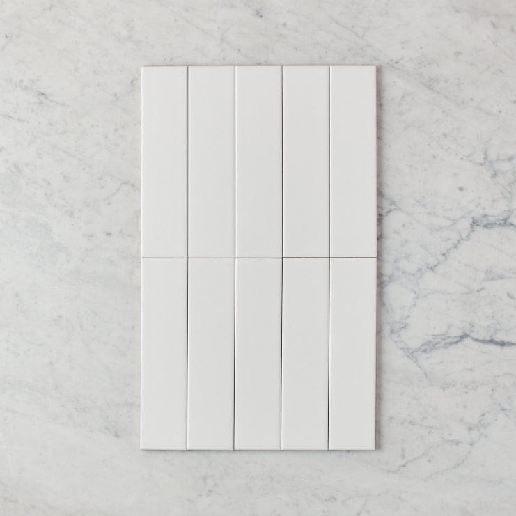 TileCloud TILE Riverton Matte White Subway Tile