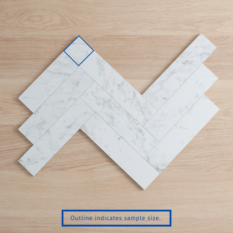 TileCloud TILE Rose Bay Carrara Look Matte Subway Tile