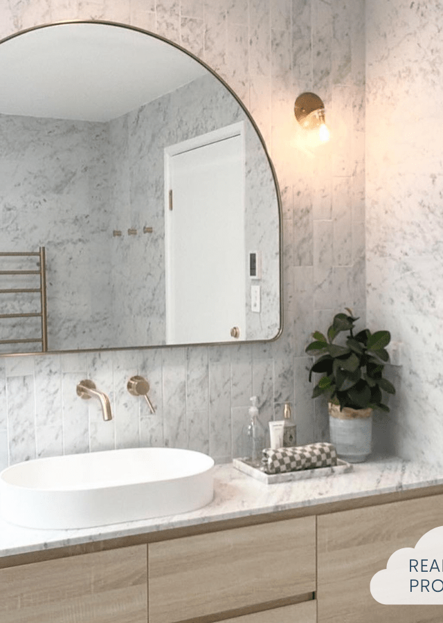 TileCloud TILE Rose Bay Carrara Look Matte Subway Tile