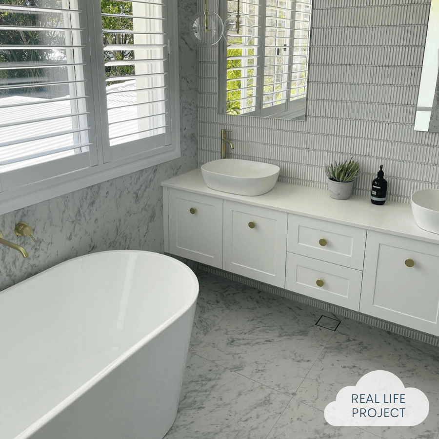 TileCloud TILE Rose Bay Carrara Look Matte Tile