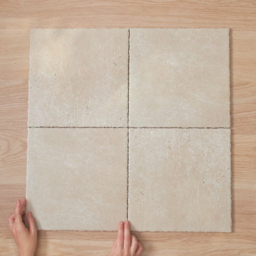 TileCloud TILE Seaforth Travertine Look Beige Matte Tile