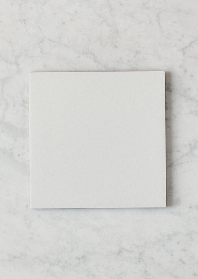 Fina Ceramics TILE Silver Beach White Encaustic Look Square Tile