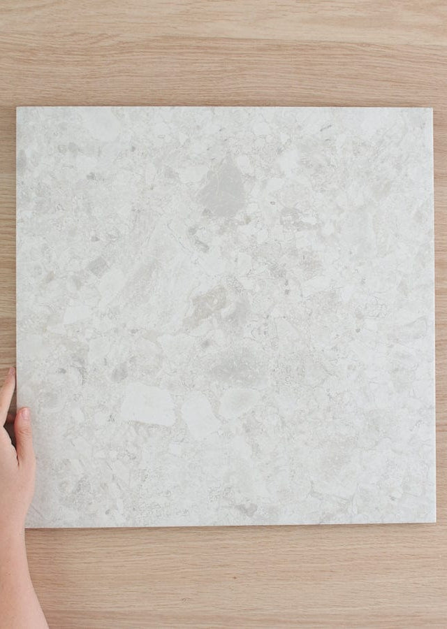 TileCloud TILE Stirling White Terrazzo Look Tile