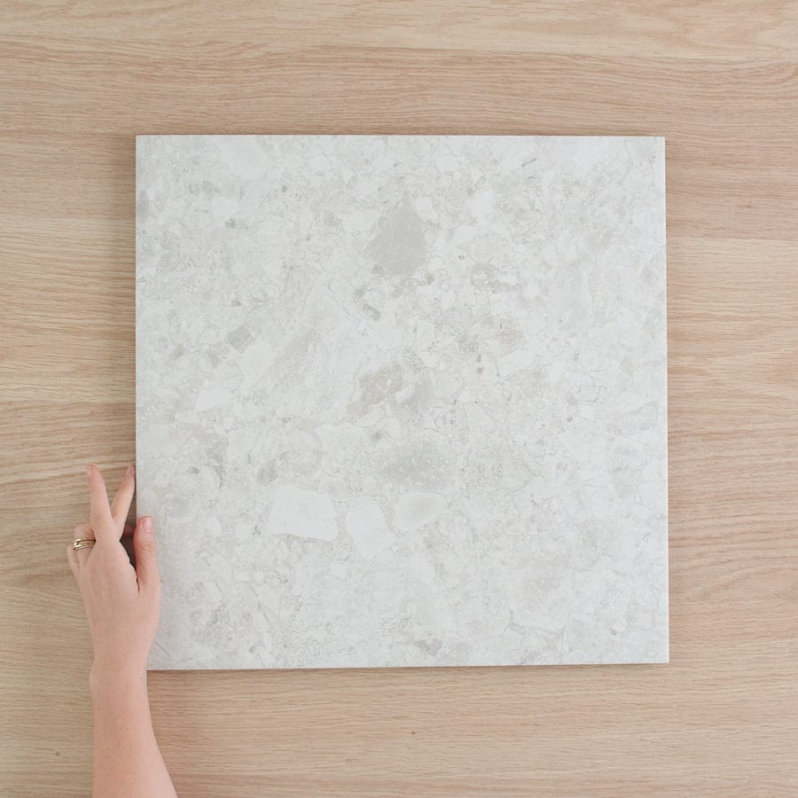 TileCloud TILE Stirling White Terrazzo Look Tile